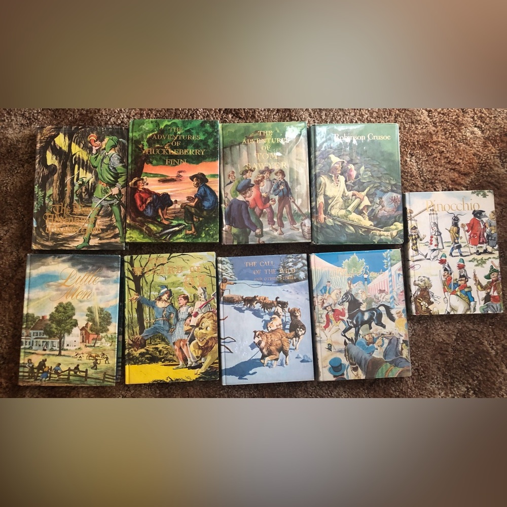 Vintage Hard Back Classic Story Books